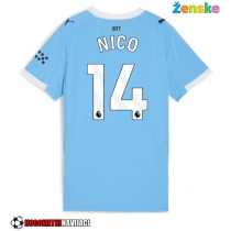 Ženske Nogometnih dresov Manchester City Nico Gonzalez #14 Domači 2025-26 Kratki rokavi